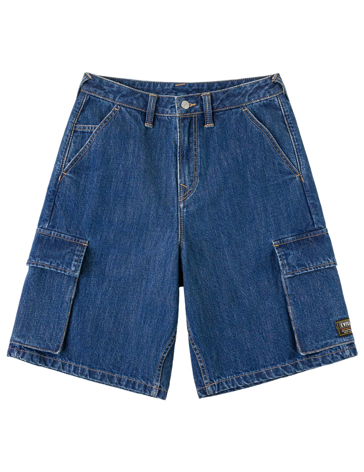 Multi-Pocket Seagull Dark Indigo Jorts